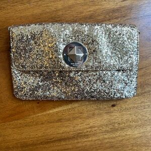 Kate Spade Glitter Gold Clutch Bag